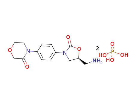 4-{4-[(5S)-5-(aminomethyl)-2-oxo-1,3-oxazolidin-3-yl]phenyl}morpholin-3-one diphosphate
