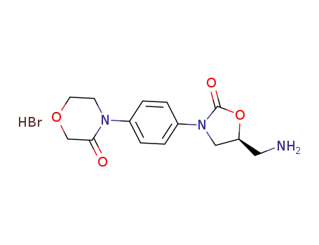 4-{4-[(5S)-5-(aminomethyl)-2-oxo-1,3-oxazolidin-3-yl]phenyl}morpholin-3-one hydrobromide