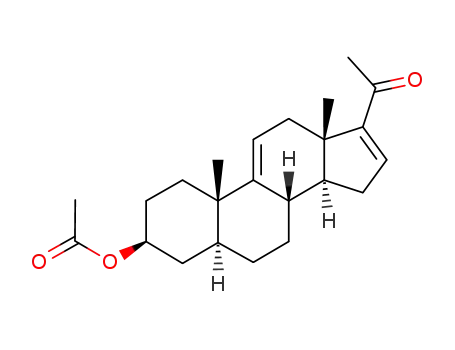 Pregna-9(11),16-dien-20-one,3-(acetyloxy)-, (3b,5a)-
