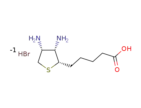 5-[(2S,3S,4R)-3,4-diaminotetrahydrothiophen-2-yl]pentanoic acid hydrobromide