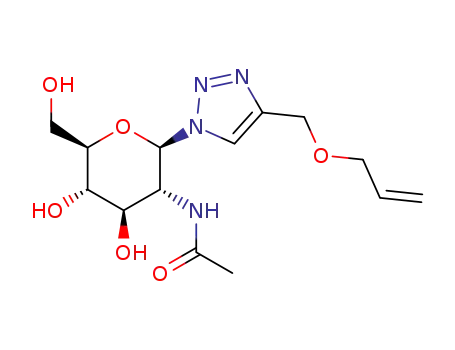 3-((1’-(2”-acetamido-2”-deoxy-β-D-glucopyranosyl)-[1’,2’,3’]-triazo-4’-yl)methyloxy)-1-propene