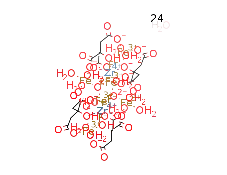 [Fe6O2Zr2F6(citrate)4(H2O)10]·24H2O