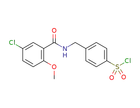 4-(5-chloro-2-methoxybenzamido-N-methylene)benzene sulfonyl chloride