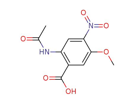 2-ACETAMIDO-5-METHOXY-4-NITROBENZOIC ACID  CAS NO.196194-98-6