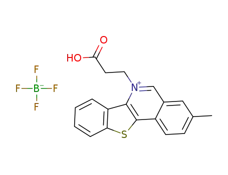 6-(2-carboxyethyl)-3-methylbenzo[4,5]thieno[3,2-c]isoquinolin-6-ium tetrafluoroborate