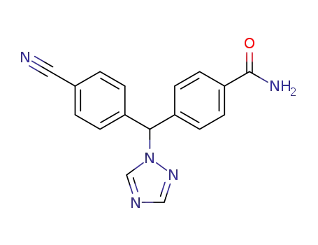 4-((4-cyanophenyl)(1H-1,2,4-triazol-1-yl)methyl)benzamide