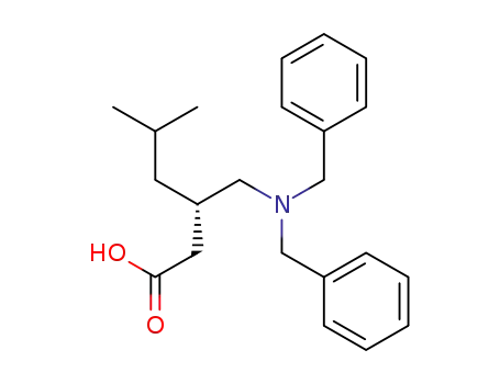 (S)-3-[(dibenzylamino)methyl]-5-methylhexanoic acid