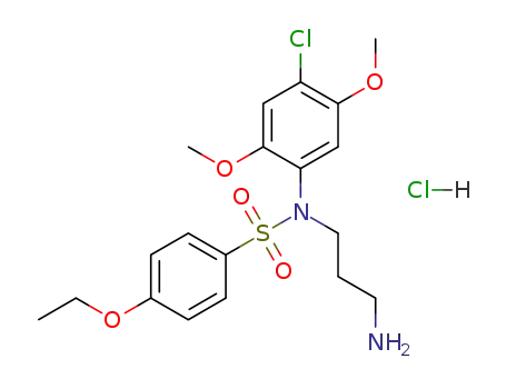 N-(3-aminopropyl)-N-(4-chloro-2,5-dimethoxyphenyl)-4-ethoxybenzenesulfonamide hydrochloride
