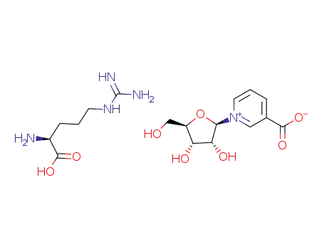 1-((2R,3R,4S,5R)-3,4-dihydroxy-5-(hydroxymethyl)tetrahydrofuran-2-yl)pyridin-1-ium-3-carboxylate (S)-2-ammonio-5-guanidinopentanoate