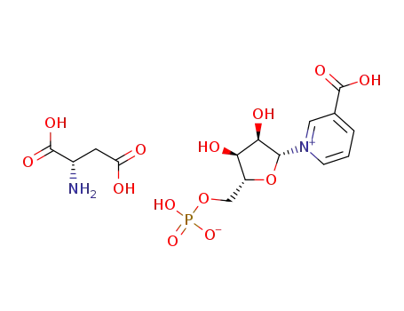 (S)-1,2-dicarboxyethan-1-aminium-1-((2R,3R,4S,5R)-3,4-dihydroxy-5-(((hydroxyoxidophosphoryl)oxy)methyl)tetrahydrofuran-2-yl)pyridin-1-ium-3-carboxylate