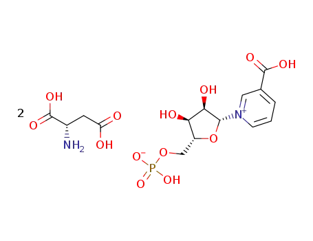 bis((S)-1,2-dicarboxyethan-1-aminium)-1-((2R,3R,4S,5R)-3,4-dihydroxy-5-((phosphonatooxy)methyl)tetrahydrofuran-2-yl)pyridin-4-ium-3-carboxylate