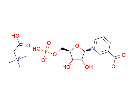 1-carboxy-N,N,N-trimethylmethanaminium 1-((2R,3R,4S,5R)-5-(((hydrogenphosphonato)oxy)methyl)-3,4-dihydroxytetrahydrofuran-2-yl)pyridin-1-ium-3-carboxylate