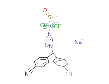 Na[trans-RuCl4(letrozole)(dimethyl sulfoxide)]