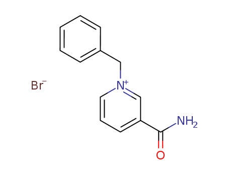 Molecular Structure of 13076-43-2 (Pyridinium, 3-(aminocarbonyl)-1-(phenylmethyl)-, bromide)