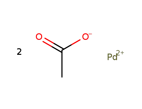 Molecular Structure of 3375-31-3 (Palladium (II) Acetate)
