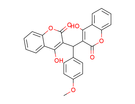 2H-1-Benzopyran-2-one,3,3'-[(4-methoxyphenyl)methylene]bis[4-hydroxy- cas  10172-75-5