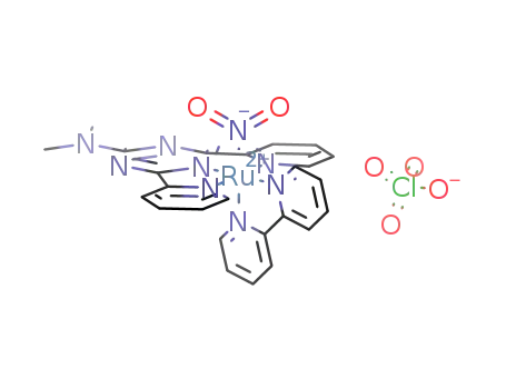 [Ru(N,N-dimethyl-4,6-di(pyridin-2-yl)-1,3,5-triazin-2-amine)(2,2'-bipyridine)(NO2)](ClO4)