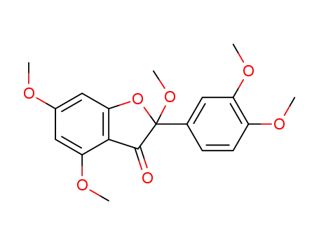 2-(3′,4′-dimethoxyphenyl)-2,3-dihydro-4,6-dimethoxy-2-(methoxy)-3-benzofuranone