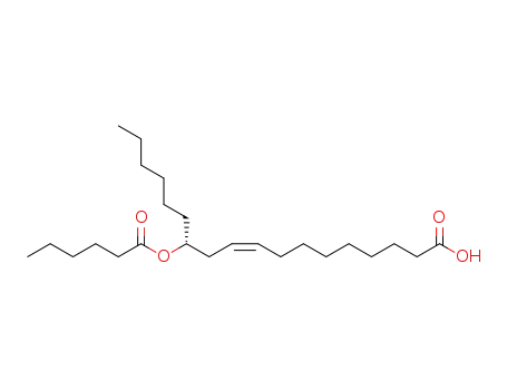 (12R)-hexanoyloxyoleic acid