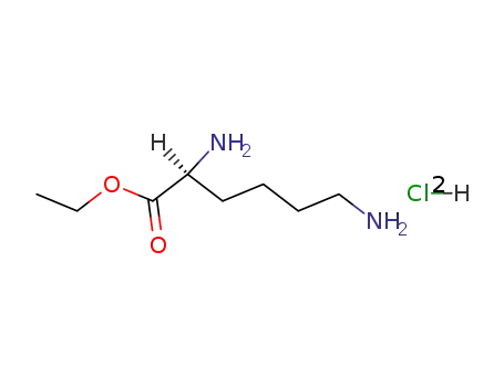 Molecular Structure of 3844-53-9 (Ethyl 2,6-diaminohexanoate dihydrochloride)