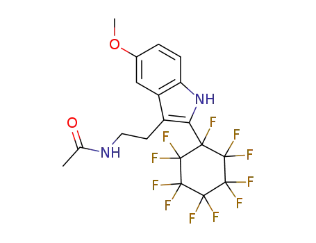 N-(2-(5-methoxy-2-(perfluorocyclohexyl)-1H-indol-3-yl)ethyl)acetamide