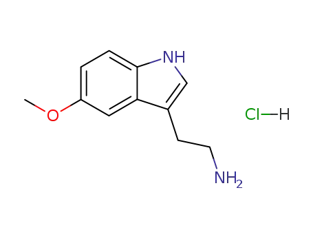 Molecular Structure of 66-83-1 (5-Methoxytryptamine hydrochloride)