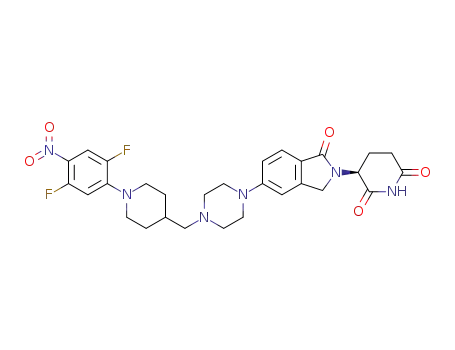 (S)-3-(5-(4-((1-(2,5-difluoro-4-nitrophenyl)piperidin-4-yl)methyl)piperazin-1-yl)-1-oxoisoindolin-2-yl)piperidine-2,6-dione
