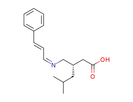 5-methyl-3-({(Z)-[(2E)-3-phenylprop-2-en-1-ylidene]amino}methyl)hexanoic acid