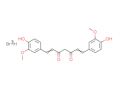 1,7-bis-(4-hydroxy-3-methoxy-phenyl)-hepta-1,6-diene-3,5-dione; curcumin-tris hydrobromide
