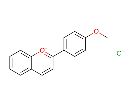 Molecular Structure of 15402-17-2 (1-Benzopyrylium, 2-(4-methoxyphenyl)-, chloride)