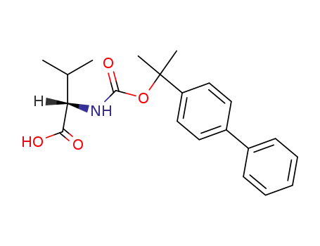 Molecular Structure of 25692-88-0 (L-Valine, N-[(1-[1,1'-biphenyl]-4-yl-1-methylethoxy)carbonyl]-)