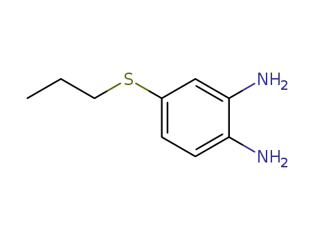 Molecular Structure of 66608-52-4 (4-(Propylthio)-1,2-phenylenediamine)