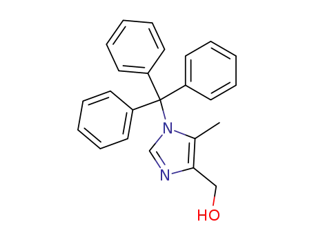 Molecular Structure of 106147-84-6 ((5-Methyl-1-trityl-1H-iMidazol-4-yl)Methanol)