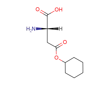 Molecular Structure of 112259-66-2 (L-Aspartic acid 4-cyclohexyl ester)