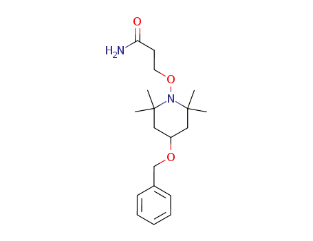 3-(4-Benzyloxy-2,2,6,6-tetramethyl-piperidin-1-yloxy)-propionamide
