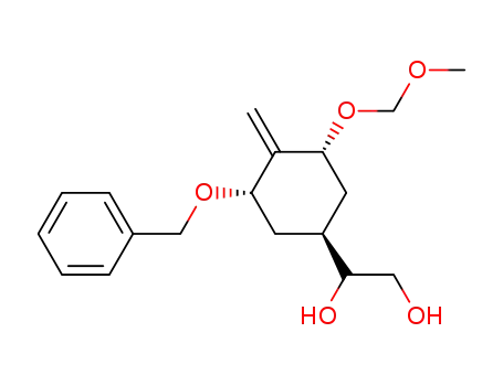 1-((1S,3S,5R)-3-Benzyloxy-5-methoxymethoxy-4-methylene-cyclohexyl)-ethane-1,2-diol
