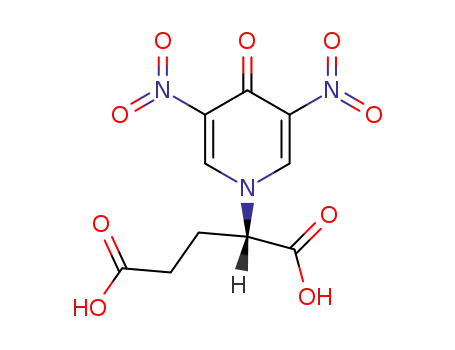 Molecular Structure of 78641-66-4 (Pentanedioic acid, 2-(3,5-dinitro-4-oxo-1(4H)-pyridinyl)-, (S)-)