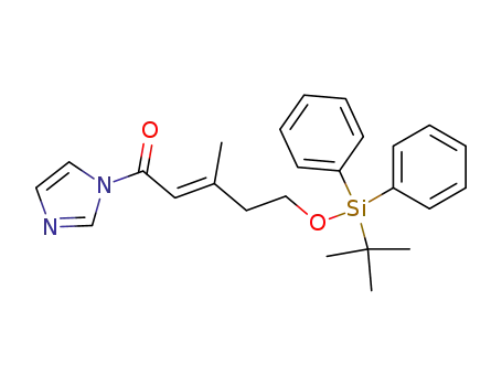 (E)-5-(tert-Butyl-diphenyl-silanyloxy)-1-imidazol-1-yl-3-methyl-pent-2-en-1-one
