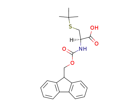 Molecular Structure of 67436-13-9 (Fmoc-Cys(tBu)-OH)