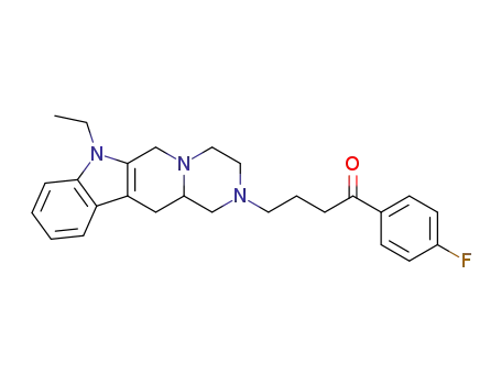 4-(7-Ethyl-3,4,6,7,12,12a-hexahydro-1H-pyrazino[1',2':1,6]pyrido[3,4-b]indol-2-yl)-1-(4-fluoro-phenyl)-butan-1-one