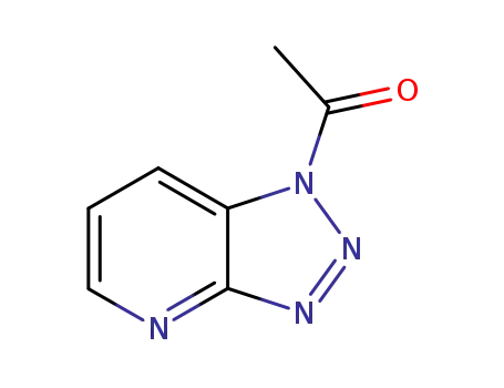 Molecular Structure of 107866-54-6 (1-ACETYL-1H-1,2,3-TRIAZOLO[4,5-B]PYRIDINE)