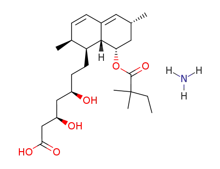 Molecular Structure of 139893-43-9 (Simvastatin ammonium salt)