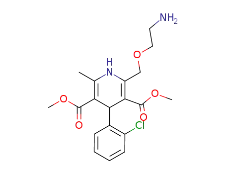 3,5-Pyridinedicarboxylic acid,
2-[(2-aminoethoxy)methyl]-4-(2-chlorophenyl)-1,4-dihydro-6-methyl-,
dimethyl ester