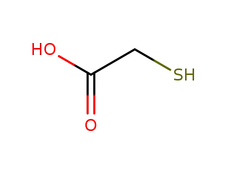 Molecular Structure of 68-11-1 (Mercaptoacetic acid)