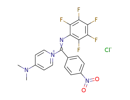 4-Dimethylamino-1-{(4-nitro-phenyl)-[(Z)-pentafluorophenylimino]-methyl}-pyridinium; chloride
