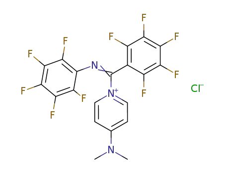 4-Dimethylamino-1-{pentafluorophenyl-[(Z)-pentafluorophenylimino]-methyl}-pyridinium; chloride