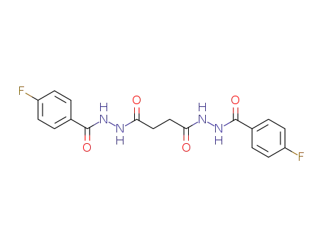 Molecular Structure of 138570-93-1 (Butanedioic acid, bis[2-(4-fluorobenzoyl)hydrazide])