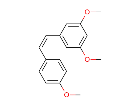 Molecular Structure of 94608-23-8 (CIS-TRIMETHOXY STILBENE)