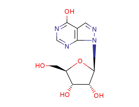 4H-Pyrazolo[3,4-d]pyrimidin-4-one,1,5-dihydro-1-b-D-ribofuranosyl-                                                                                                                                      