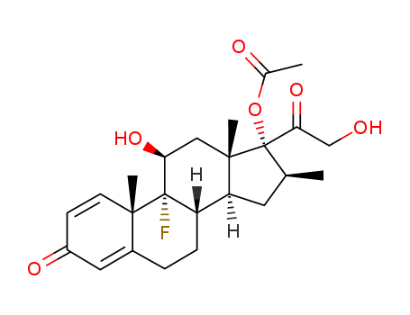 Pregna-1,4-diene-3,20-dione,17-(acetyloxy)-9-fluoro-11,21-dihydroxy-16-methyl-, (11b,16b)- (9CI)